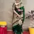 green soft art silk banarasi jacuard work designer party wear saree with unstitched blouse piece