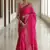 pink soft art silk banarasi jacuard work designer party wear saree with unstitched blouse piece