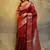 maroon soft art silk banarasi jacuard work designer party wear saree with unstitched blouse piece
