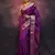 purple soft art silk banarasi jacuard work designer party wear saree with unstitched blouse piece