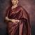 maroon soft art silk banarasi jacuard work designer party wear saree with unstitched blouse piece