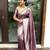 maroon silver soft art silk banarasi jacuard work designer party wear saree with unstitched blouse piece