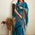 morpich soft art silk banarasi jacuard work designer party wear saree with unstitched blouse piece