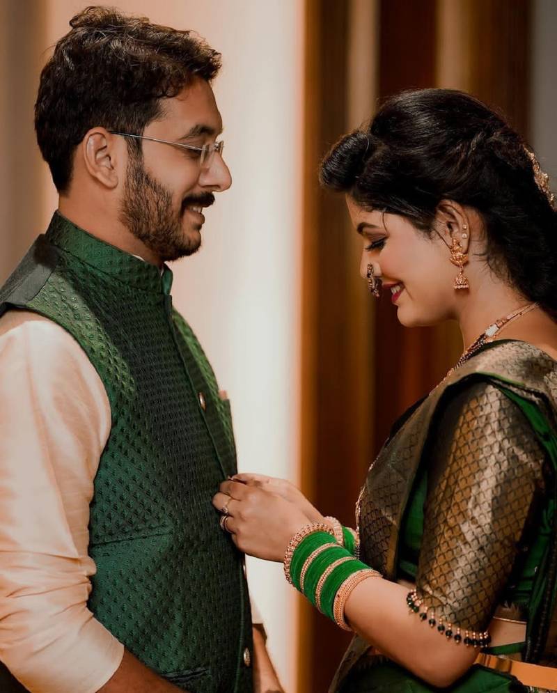 green soft art silk banarasi jacuard work designer party wear saree with unstitched blouse piece