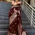 maroon  soft art silk banarasi jacuard work designer party wear saree with unstitched blouse piece