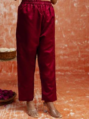 Maroon women kurta pant dupatta set 4
