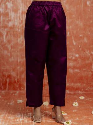 Purple women kurta pant dupatta set 4