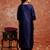 Blue women kurta pant dupatta set