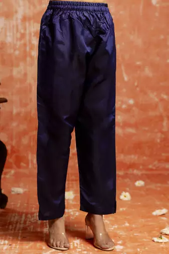 Blue women kurta pant dupatta set