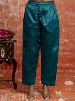 Green women kurta pant dupatta set 4