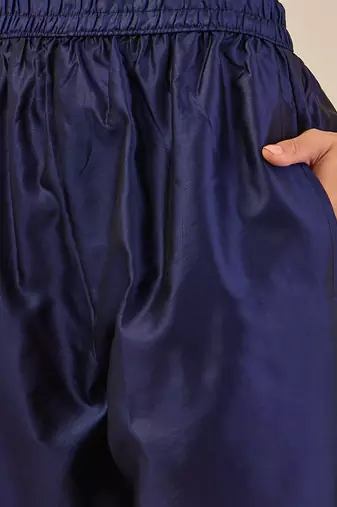 Blue women kurta pant dupatta set