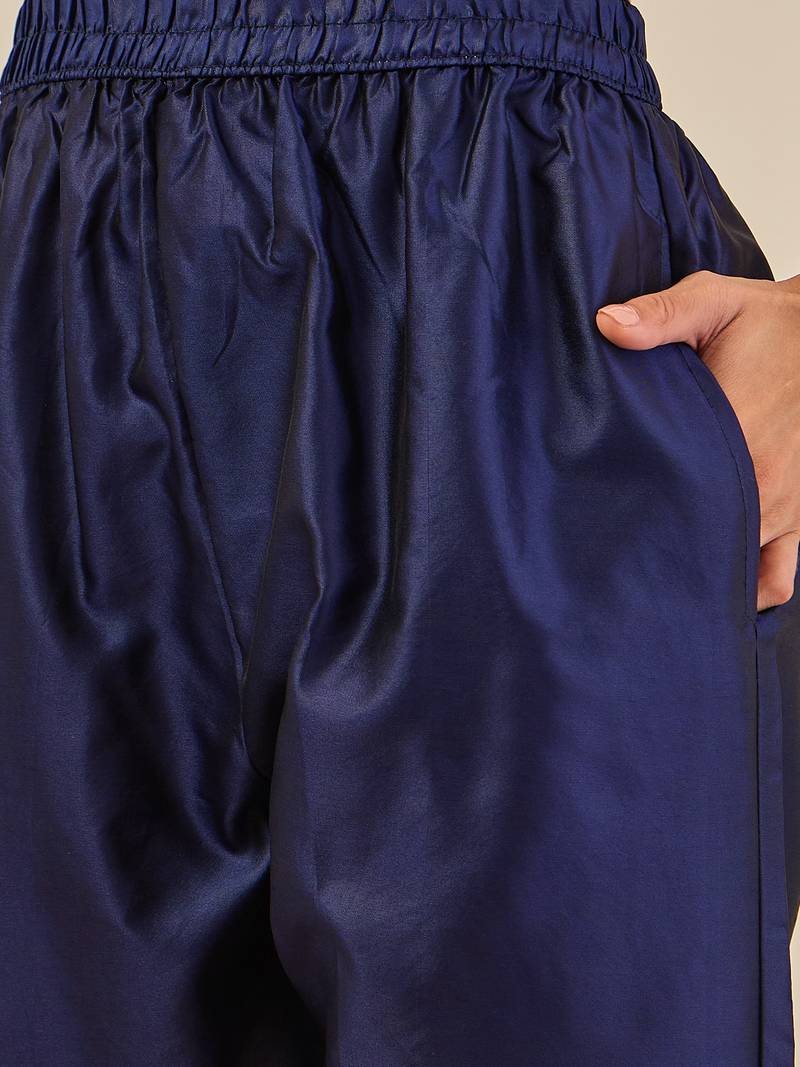 Blue women kurta pant dupatta set