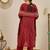 Maroon women kurta pant dupatta set