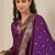 Purple women kurta pant dupatta set