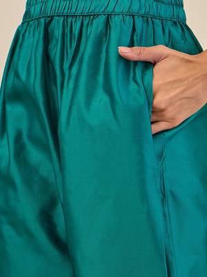 Light blue women kurta pant dupatta set 4