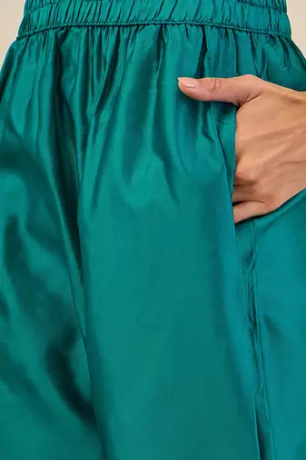 Light blue women kurta pant dupatta set