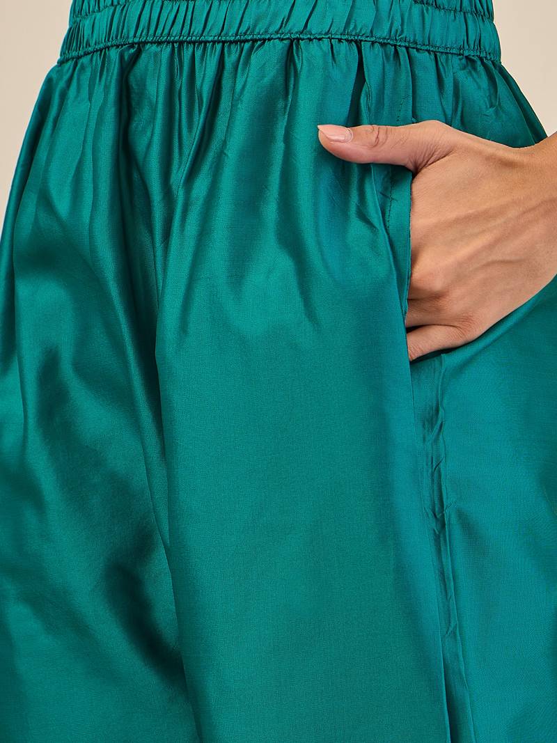 Light blue women kurta pant dupatta set