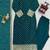 emerald green eid festive suit with embellished dupatta