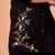 Fashion petals black cotton embroidery  co-ord set