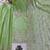 pastel green designer sharara set