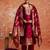 Maroon women kurta pant dupatta set