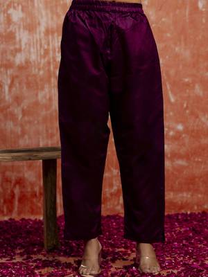 Purple women kurta pant dupatta set 4
