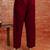 Maroon women kurta pant dupatta set