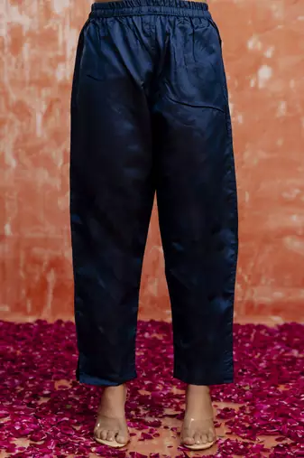 Blue women kurta pant dupatta set
