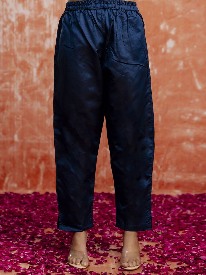 Blue women kurta pant dupatta set