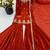 dark orange embroidered kurta with sharara