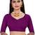 purple soft art silk banarasi jacuard work designer party wear saree with unstitched blouse piece