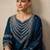 Blue women kurta pant dupatta set