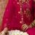 Pink women kurta pant dupatta set