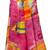 Yellow & multicolour embellished polyester  top with palazzo ethnic wear
