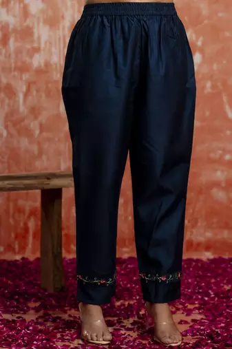 Blue women kurta pant dupatta set
