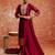 Maroon women kurta pant dupatta set