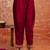Maroon women kurta pant dupatta set