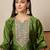 Green women kurta pant dupatta set