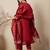 Maroon women kurta pant dupatta set