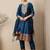 Blue women kurta pant dupatta set