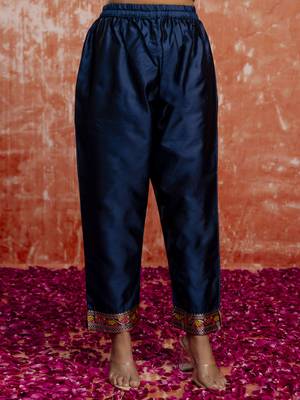 Blue women kurta pant dupatta set 4
