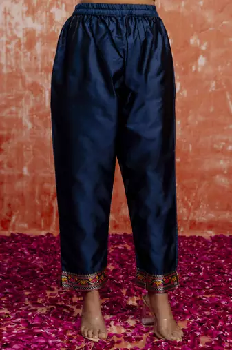 Blue women kurta pant dupatta set