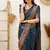 morpich soft art silk banarasi jacuard work designer party wear saree with unstitched blouse piece