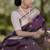 purple soft art silk banarasi jacuard work designer party wear saree with unstitched blouse piece