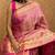 pink soft art silk banarasi jacuard work designer party wear saree with unstitched blouse piece