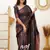 eine soft art silk banarasi jacuard work designer party wear saree with unstitched blouse piece