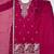hot pink embroidered kurta with sharara & dupatta