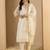 White women kurta pant dupatta set