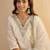 White women kurta pant dupatta set