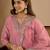 Pink women kurta pant dupatta set